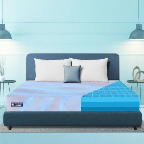 The Sleep Company SnowTec™ 4-6 Degree Cooler SmartGRID Orthopedic King Size Mattress | Patented Japanese SmartGRID Technology | SnowTec Technology | AIHA Certified Orthopedic Mattress | 78x72x8