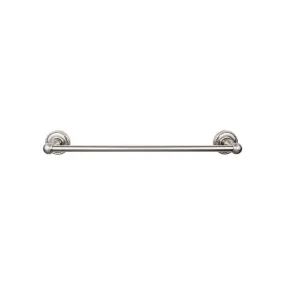 Top Knobs ED10BSNF Edwardian Bath Towel Bar 30 In. Single - Rope Backplate Brushed Satin Nickel