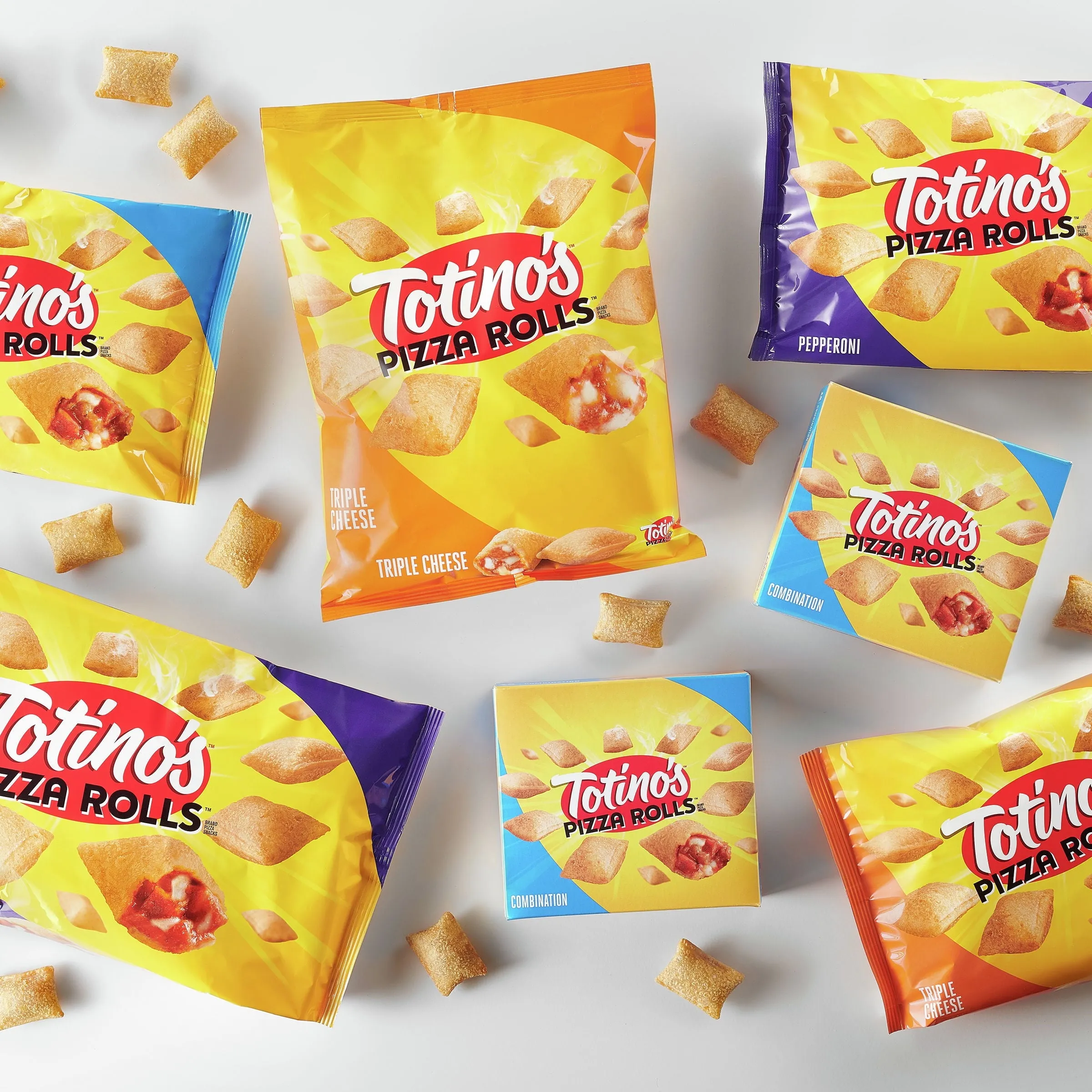 Totino's Pizza Rolls, Combination, Frozen Snacks, 50 ct