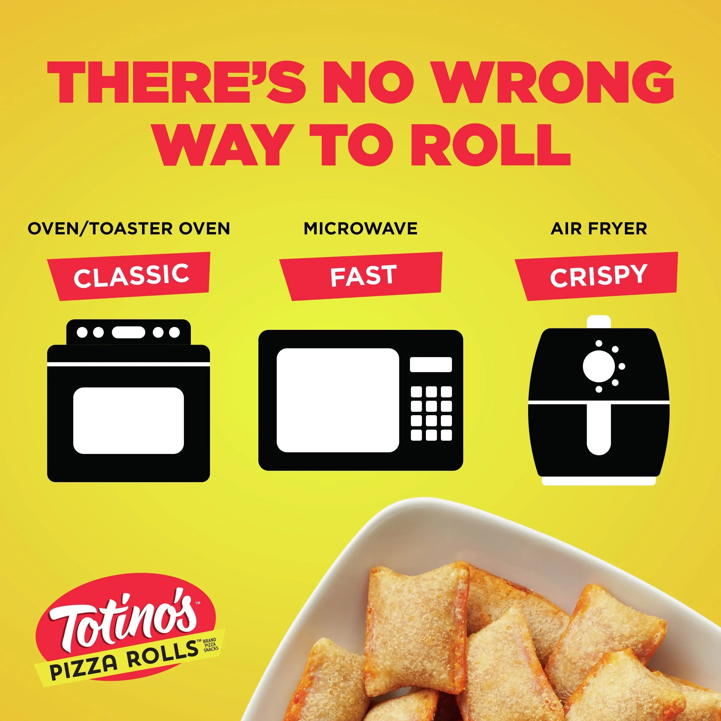 Totino's Pizza Rolls, Combination, Frozen Snacks, 50 ct