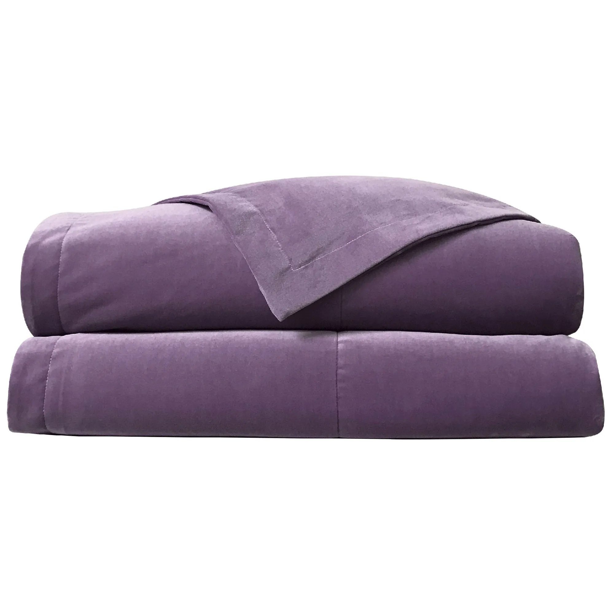 Velvet Duvet Cover in Lavender