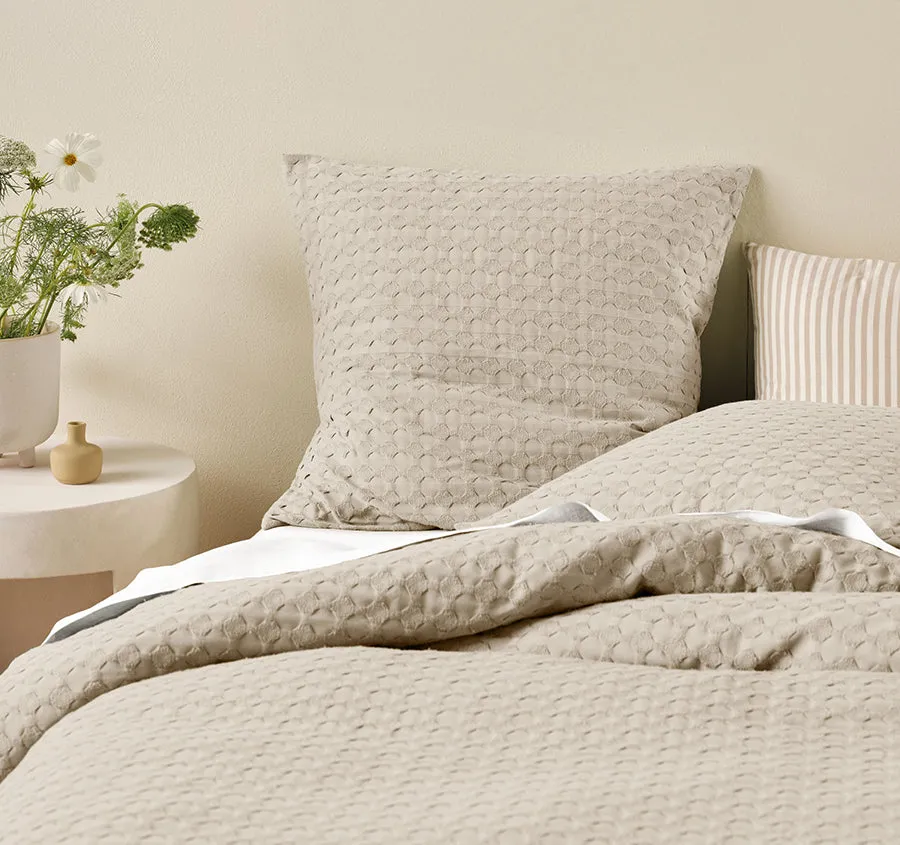 Vista European Pillowcase Pebble