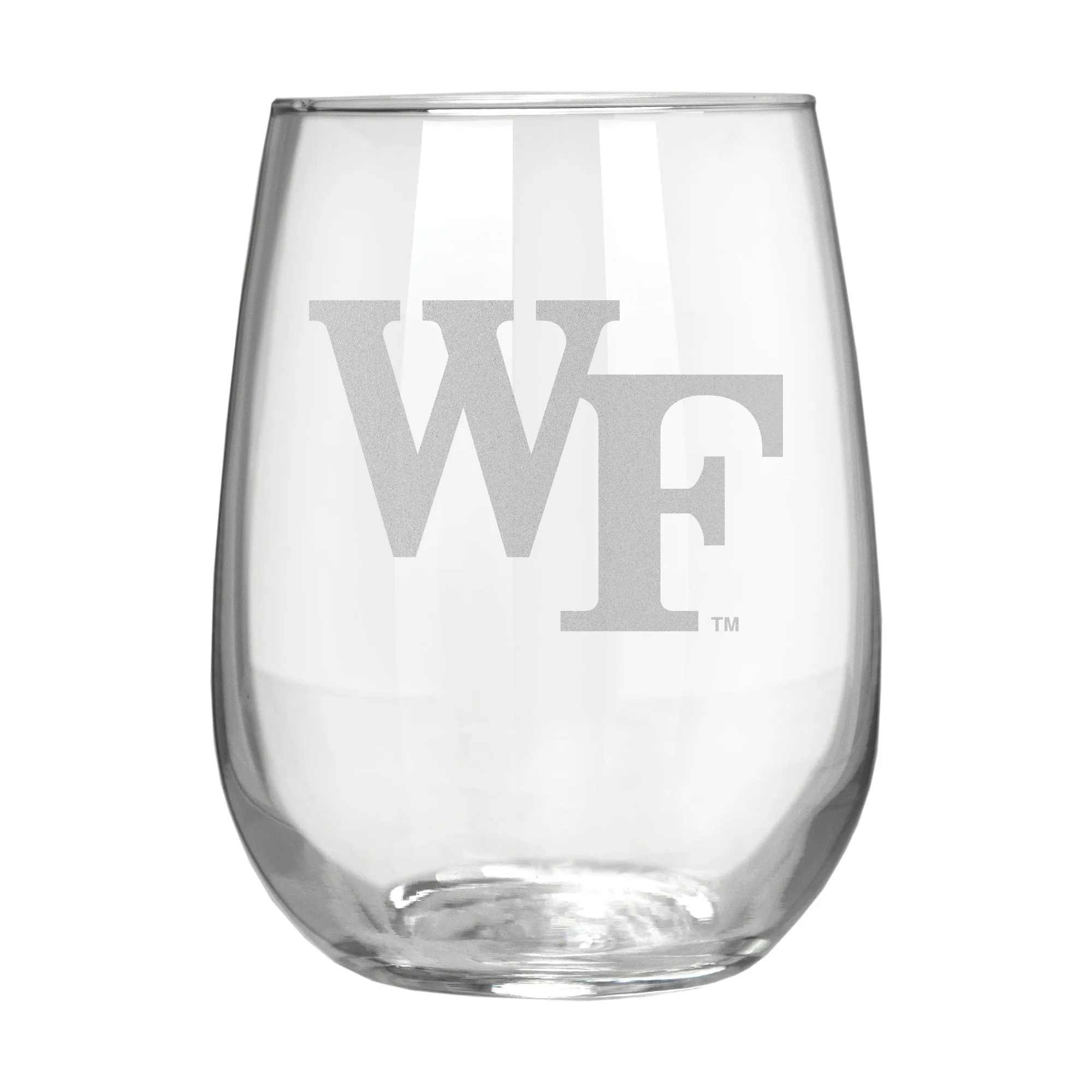 Wake Forest Demon Deacons 17 oz. Stemless Wine Glass