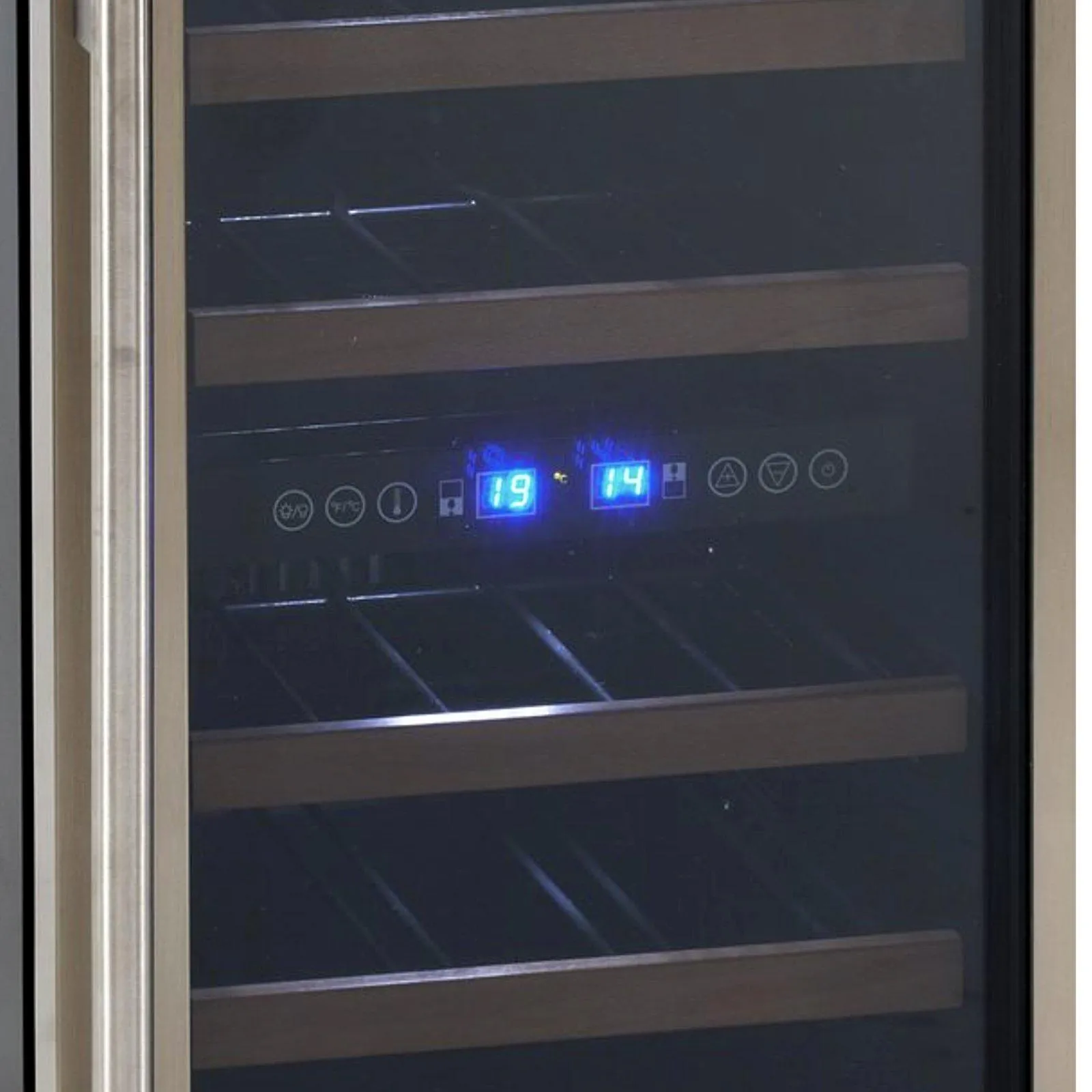 WCF282E3SD Avanti 28 Bottle DESIGNER Series Dual-Zone Wine Cooler - Stainless Steel / 28 Bottles