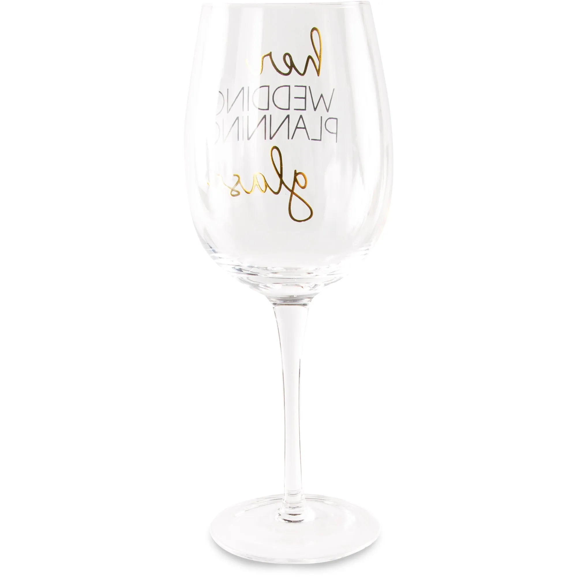 Wedding Planning 16 oz Crystal Wine Glass