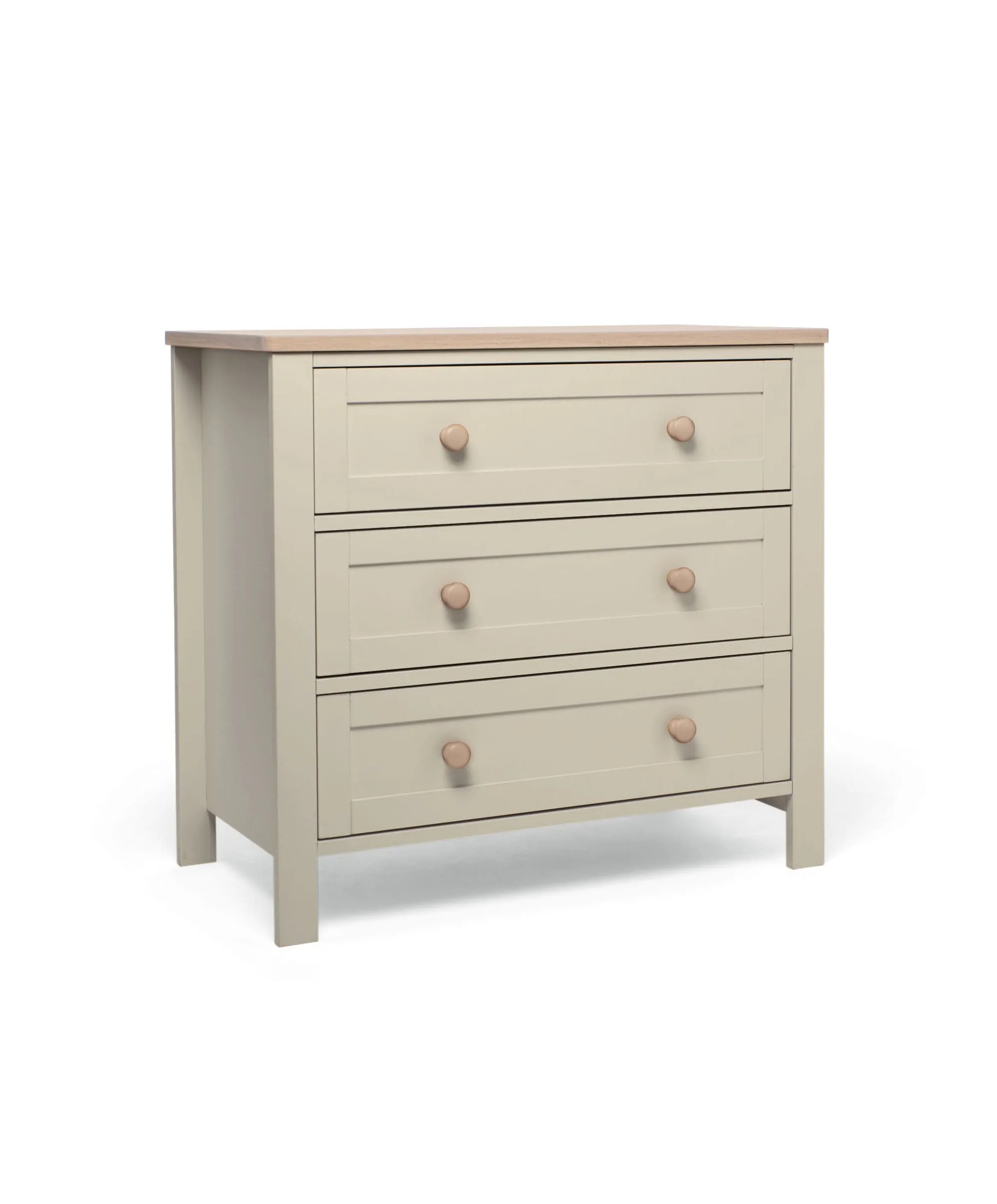 Wedmore 3 Piece Cotbed Set with Dresser Changer & Wardrobe - Pebble Grey