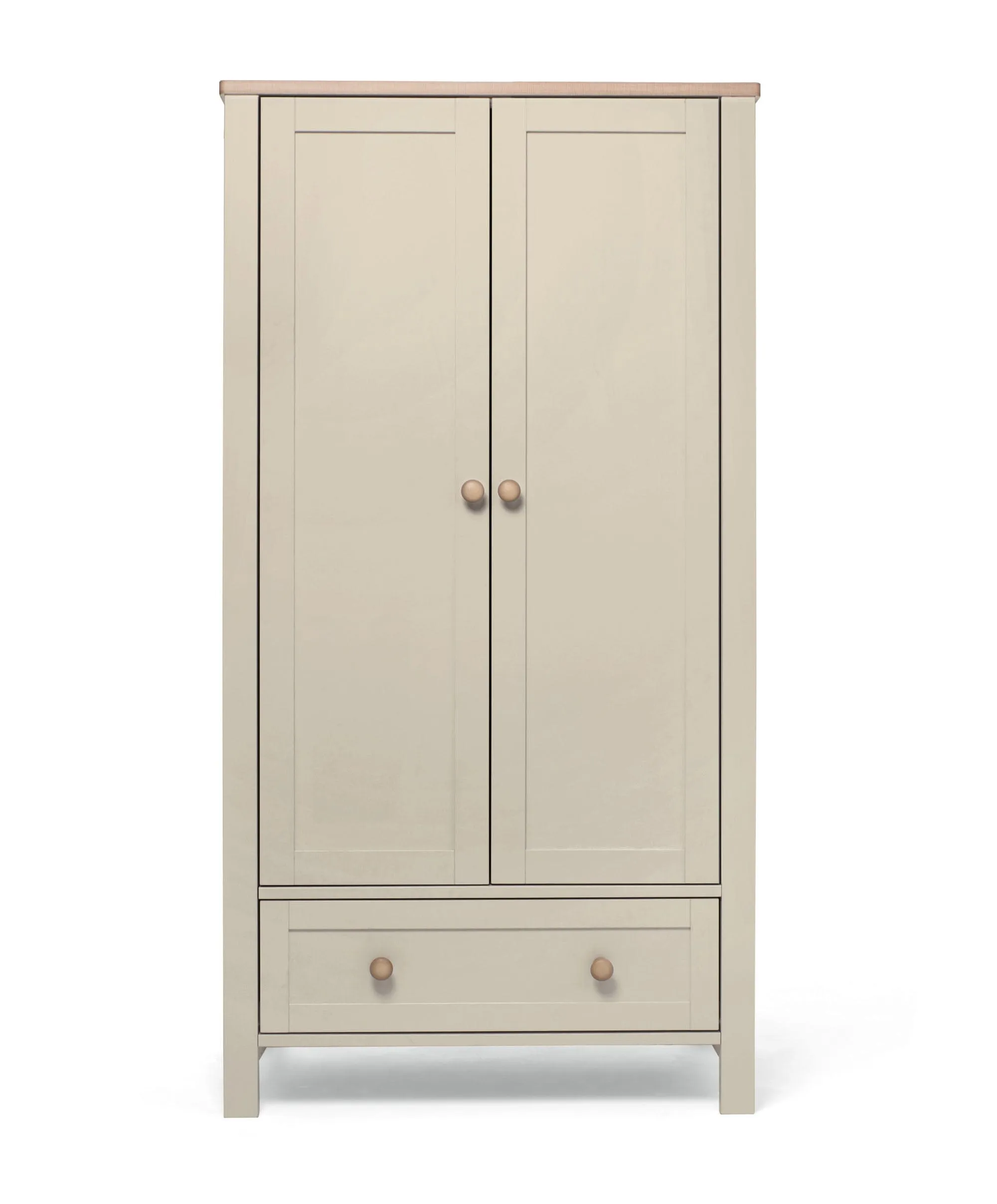 Wedmore 3 Piece Cotbed Set with Dresser Changer & Wardrobe - Pebble Grey