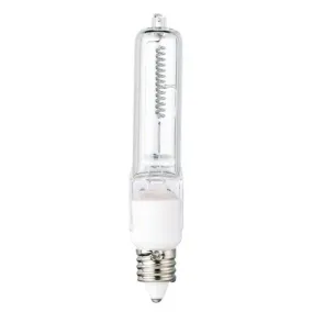 Westinghouse 0472300 50 Watt Halogen T4 Single-Ended Clear - 2900 Kelvin - Warm White - 600 Lumens - E11-Mini Candelabra Base - 120 Volt - Card