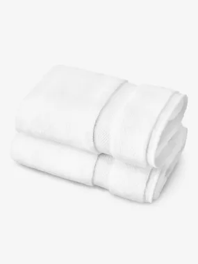 White Supima Cotton Bath Towels (Pair)